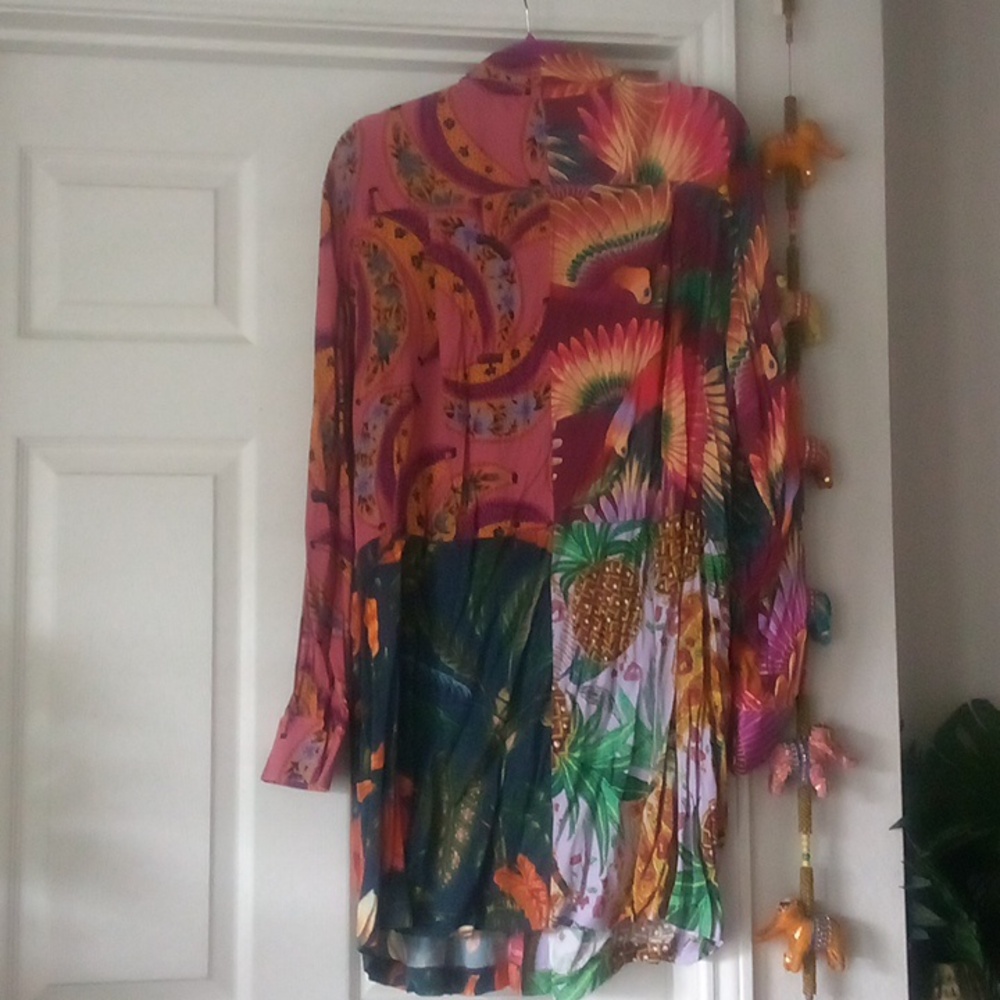 FARM RIO Tropical Print Tunic/Mini Dress - Picture 7 of 7
